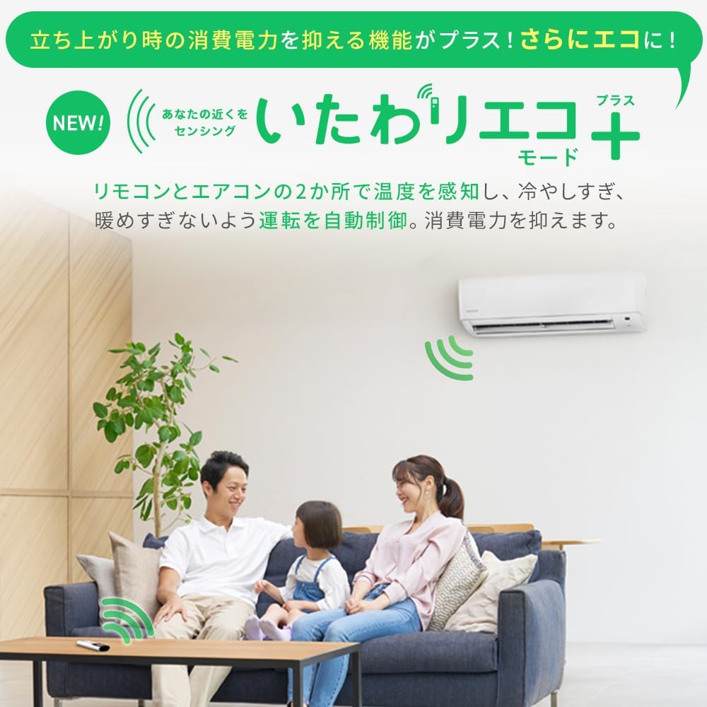 Iris Ohyama IHF-2509G Air Conditioner, 8 tatami (approximately 129 sq ft), Caring Eco Mode + Watch Mode Sleep Mode, Comfortable Sleep Timer, Comfort Mode, Internal Cleaning Function, White, New Life