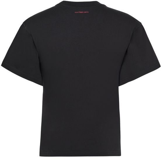 COURREGES ベルト付き プリント入り Tシャツ - Image 3