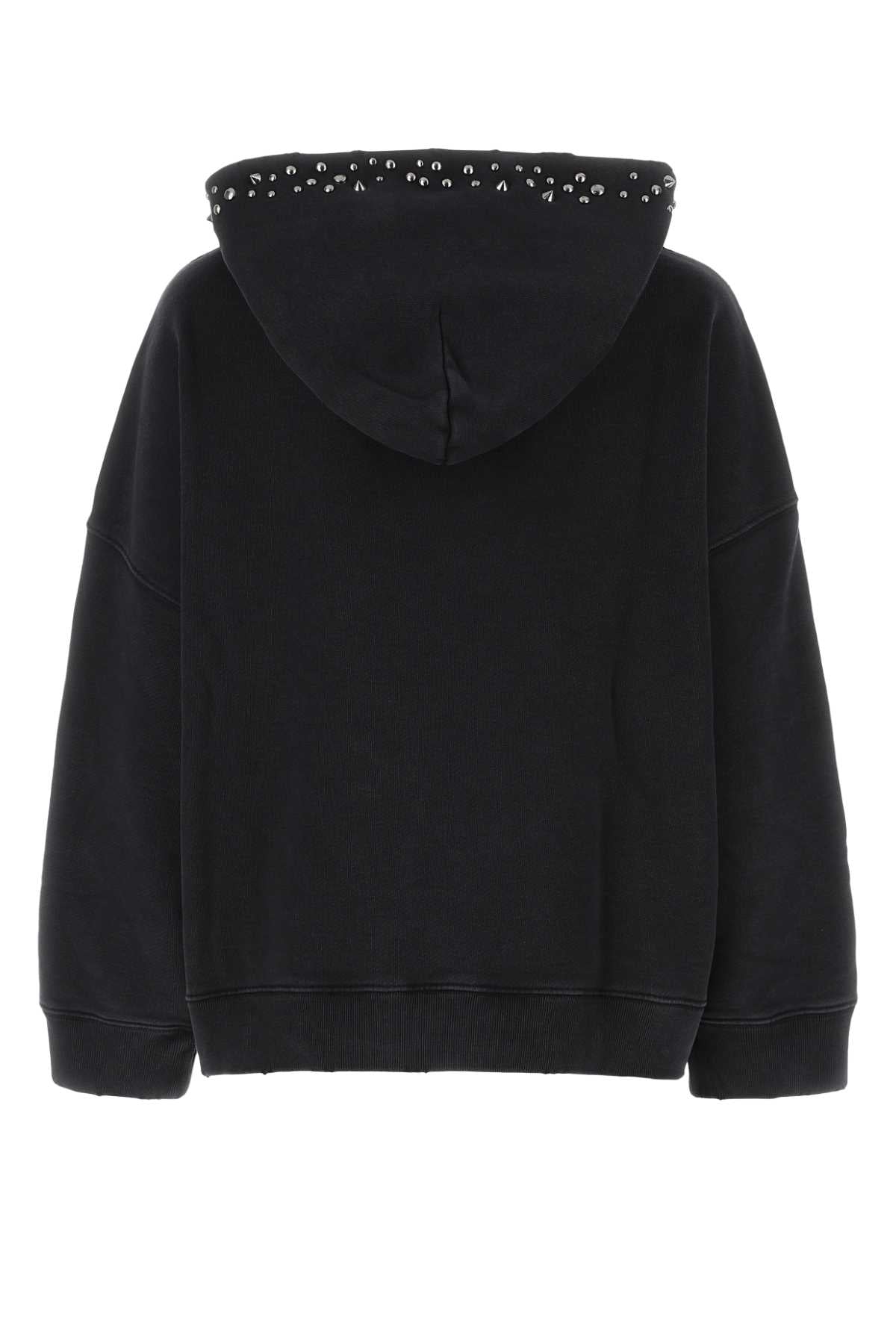 Versace ヴェルサーチブラックコットン特大スウェットシャツ - Image 3