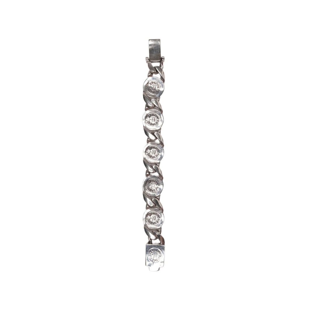 CHROME HEARTS 'FLEUR DE LIS' CUBAN 5 LINK BRACELET