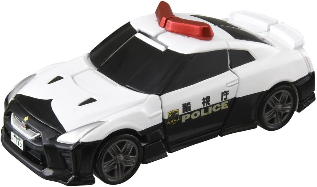 Takara Tomy Tomica Jobleiber TJBDX United Police Braver Combination Set Patrol Car & Motorcycle, Mini Car Toy, Ages 3 and Up