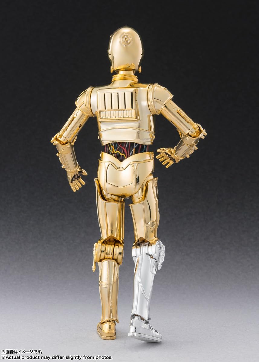 BANDAI SPIRITS S.H. Figuarts Star Wars C-3PO Classic Ver., Approx. 6.1 inches (155 mm), ABS & PVC Pre-painted Action Figure