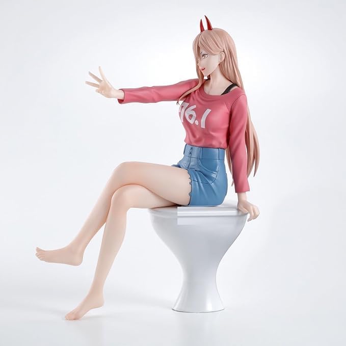 Chainsawman Power Figure, Was Promised, Approx. 7.1 inches (18 cm) (Includes Toilet Base)