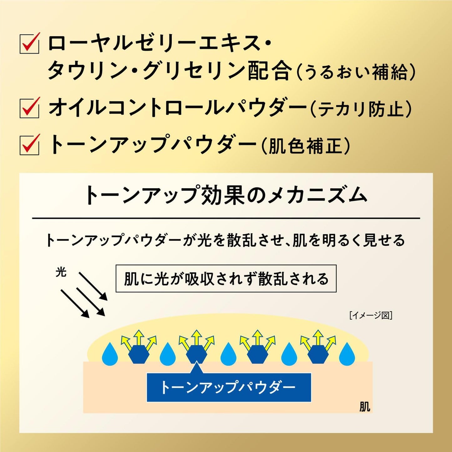 UNO Perfection Cream Gold, 2.8 oz (80 g) x 1