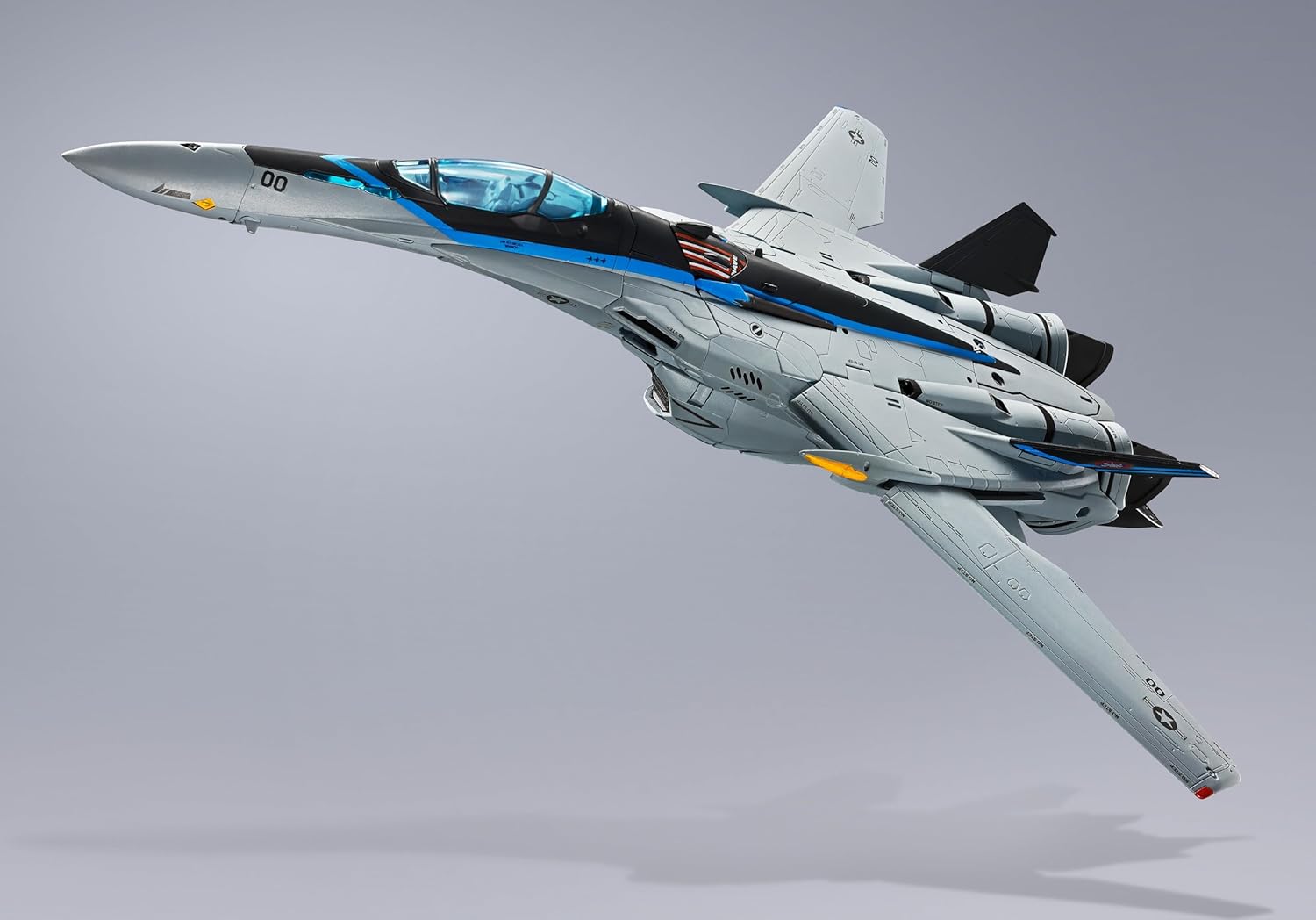 Tamashi Nations DX Chogokin Macross F VF-25 Messiah Valkyrie Top Gun Maverick Version, Approx. 9.8 inches (250 mm), ABS & Die-Cast & PVC Pre-Painted Action Figure