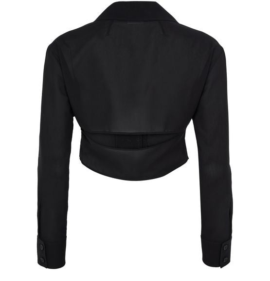 COURREGES 2-pocket cotton crop shirt - Image 3