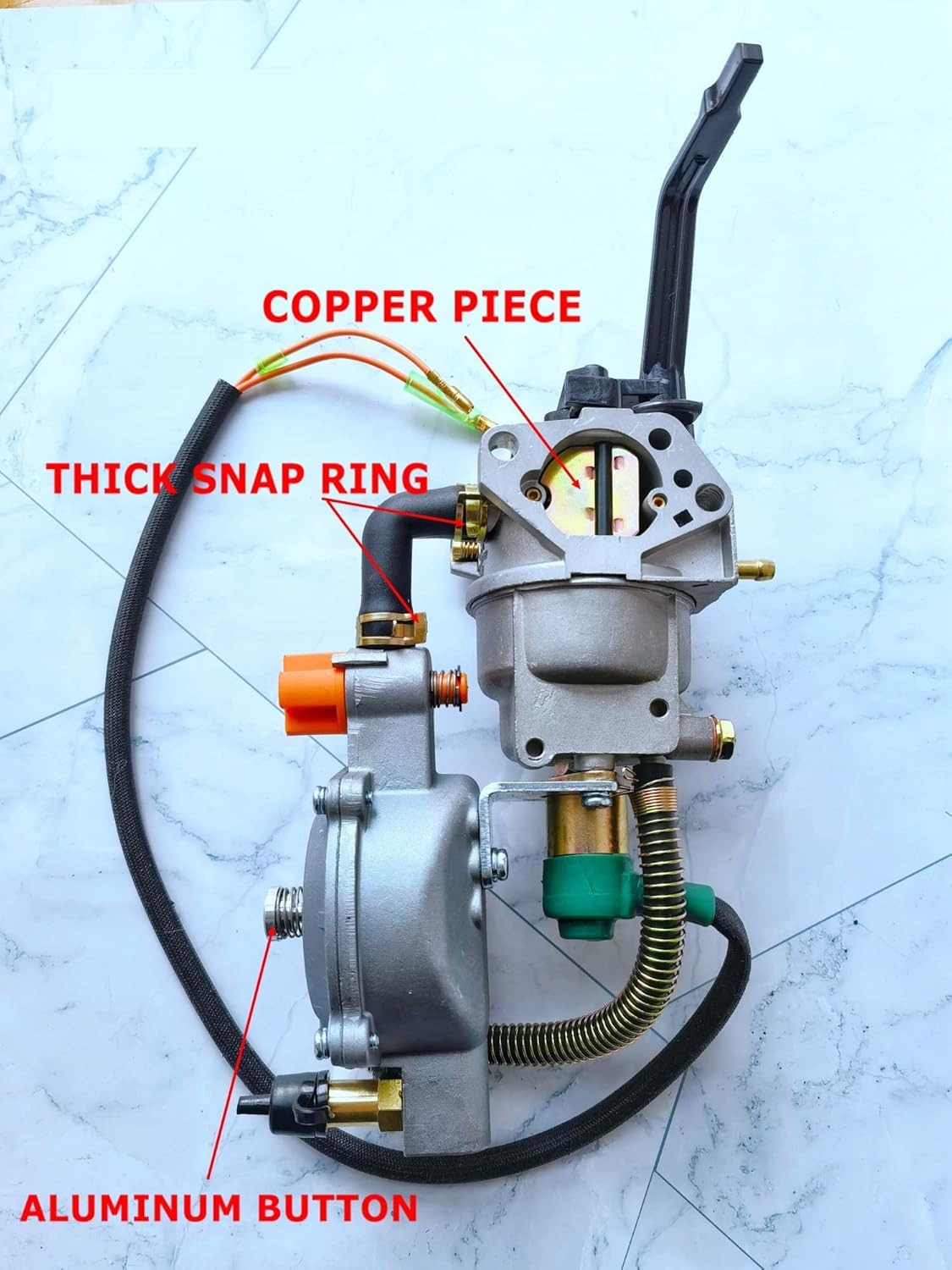 IZREEL 188F Carburetor Dual Fuel Manual Chalk LPG/NG Conversion Kit Gasoline Generator Hybrid 5KW + Scarf as Gift