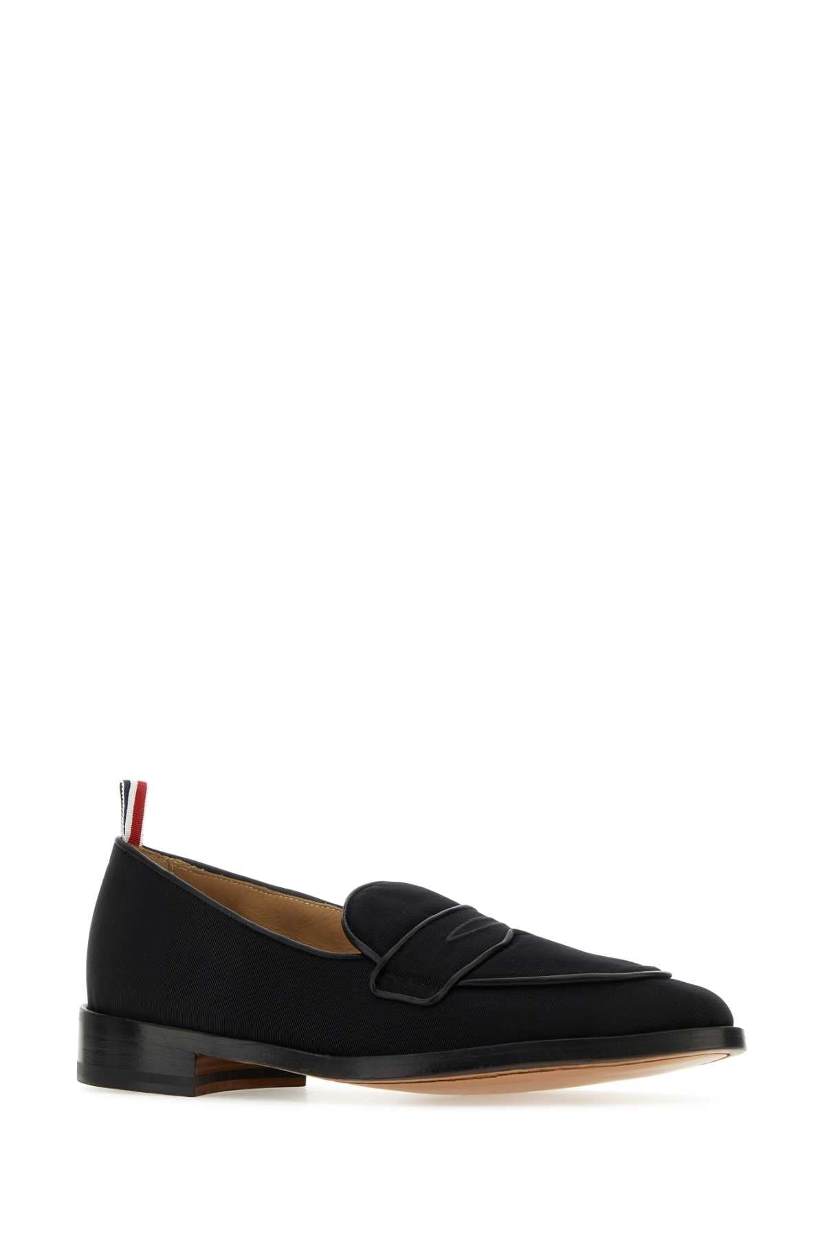Thom Thom Browne Midnight Blue Fabric Loafers - Image 3