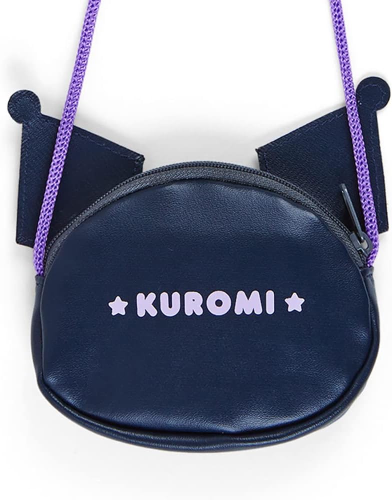 Sanrio (SANRIO) Sanrio Coin Case with Rope Kuromi Kuromi-chan kuromi Coin Case・Pass Case Character 5.3 x 1.2 x 4.3 inches (13.4 x 3 x 11 cm) 765902 SANRIO