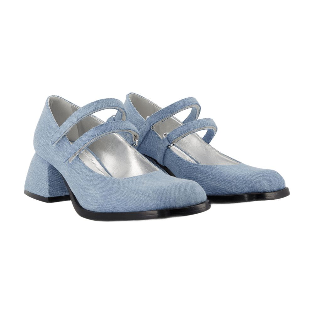 Nodaleto Bulla Bacara Pumps Nodaleto Blue Leather - Image 3