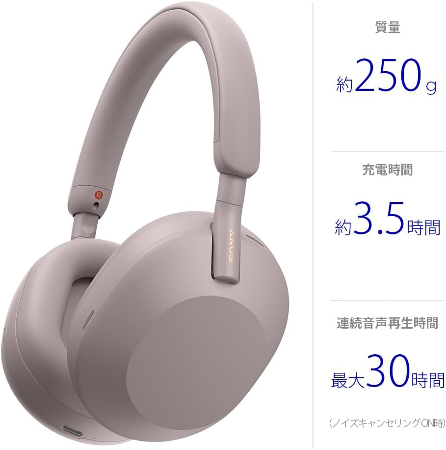 Sony Wireless Noise Cancelling Stereo Headphones WH-1000XM5: Improved Noise-Cancelling Performance/ Alexa Built-In / Improved Calling Performance/ Soft-Fit Leather for Superior Sound