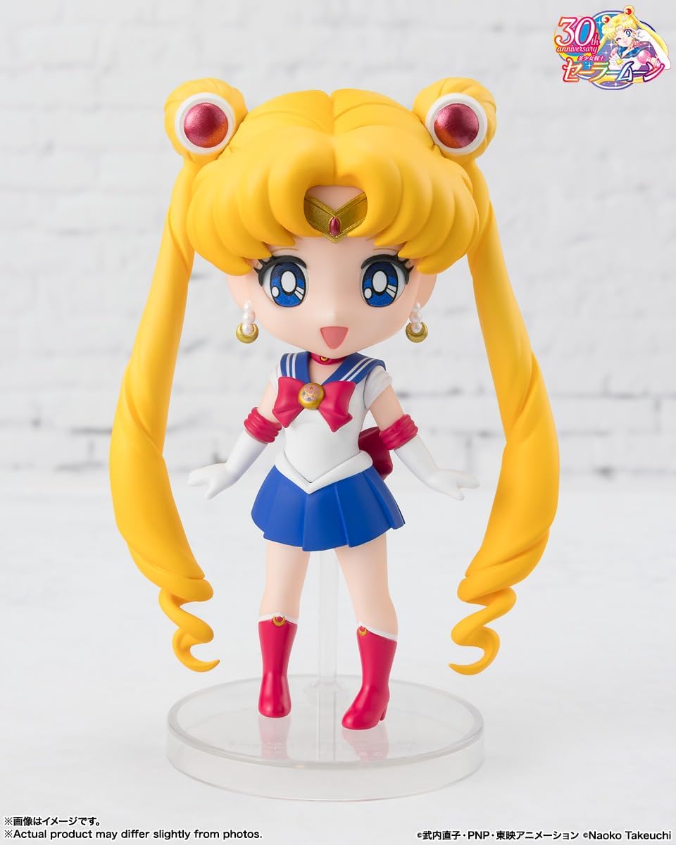 TAMASHII NATIONS Figuarts Mini Sailor Moon R - Crystal Star Compact Edition, Approx. 3.5 inches (90 mm), PVC & ABS Pre-painted Action Figure