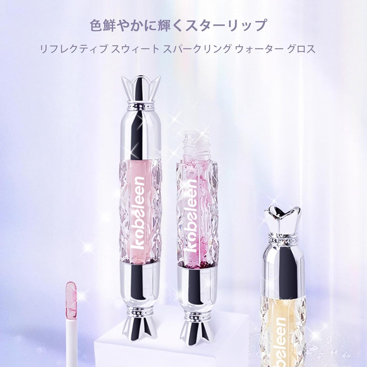 Lip Gloss, Glossy, Thin and Transparent, Chubby Lips, Long Time Moisturizing, Cover Lip Wrinkles, Non-Stick Lip Gloss, 3 Colors (03 Plum Pink)