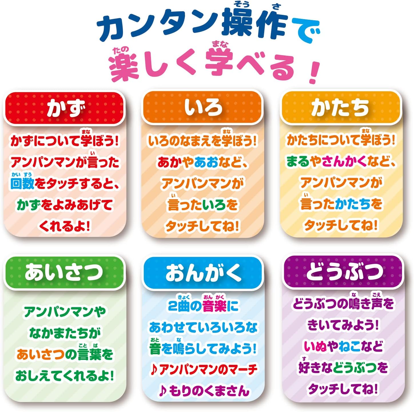 BANDAI Anpanman Talking Educational Pad Mini