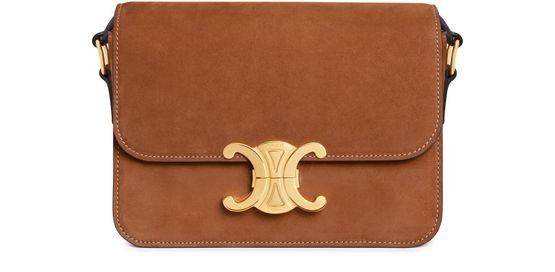 CELINE Triomphe Teen bag in nubuck calfskin - Image 3