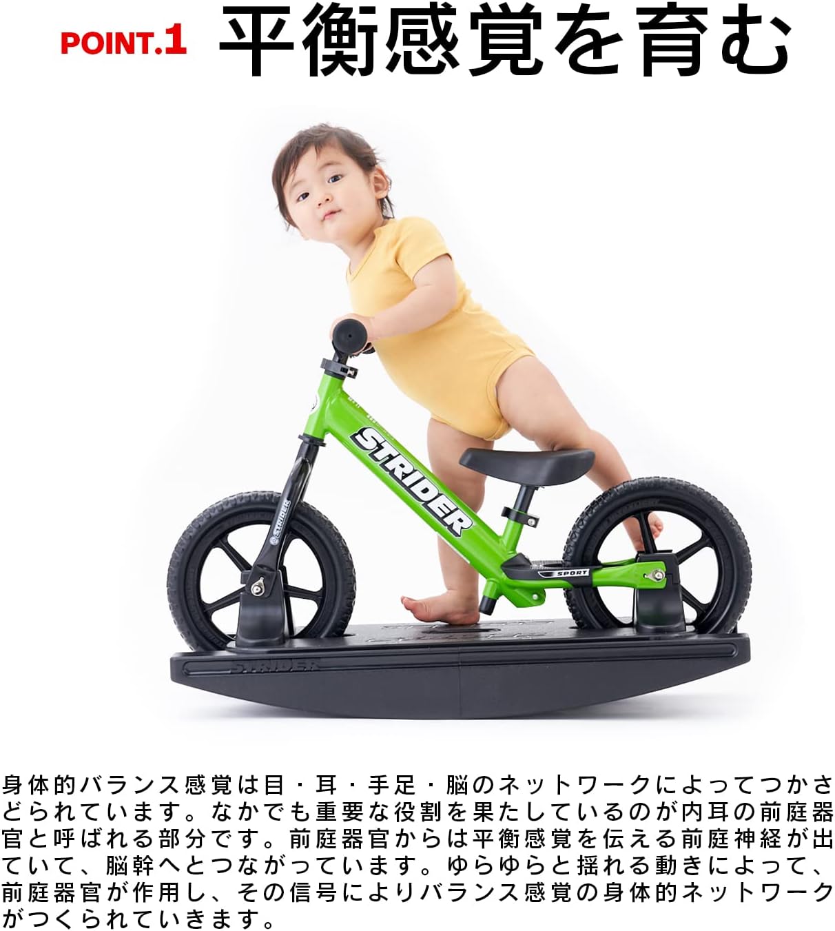 Rocking Strider Pro 12 Inch Main Body, Silver, Genuine Japan Product