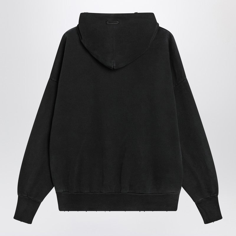 Fear Fear Of God ブラック ヴィンテージ エフェクト スウェットシャツ ロゴプリント付き - Image 3