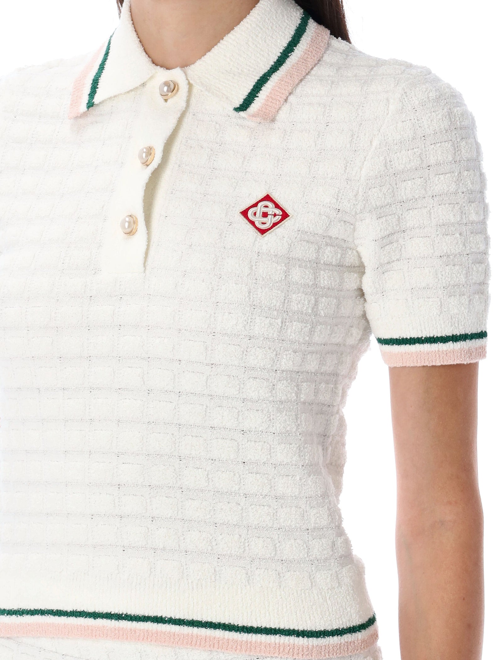 Casablanca カサブランカTシャツとポロスホワイト - Image 3