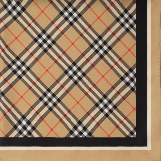 BURBERRY Square chequered silk scarf - Image 3