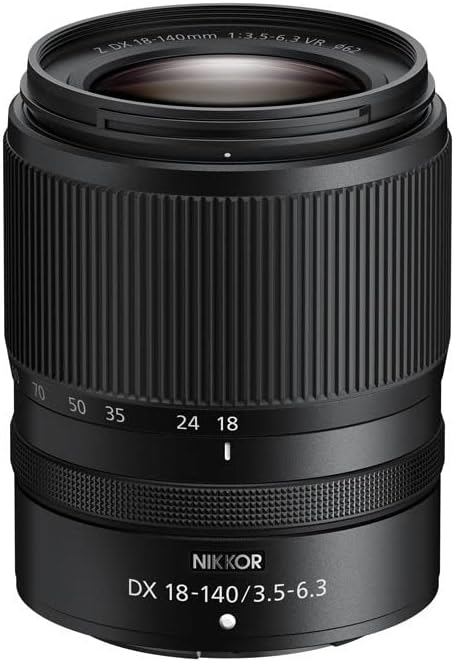 Nikon NIKKOR Z DX 18-140mm f/3.5-6.3 VR Z Mount High Magnification Zoom Lens for Nikon NZDX18-140 Black