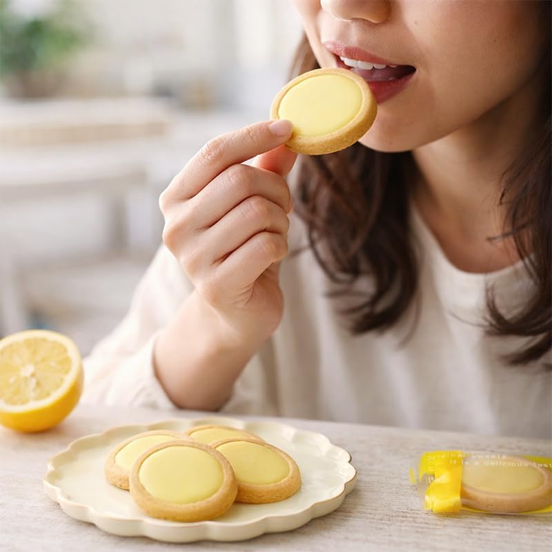 Hina Lemon Tarts, 12 Pieces, 1 Box, Lemon Tarts, Candy Folds, Individually Wrapped, Lemon Cookies, Okayama, Hiroshima, Souvenir, Sweets, Order, New Year, Work, Souvenir, Gift, Wedding, Birthday, Gift