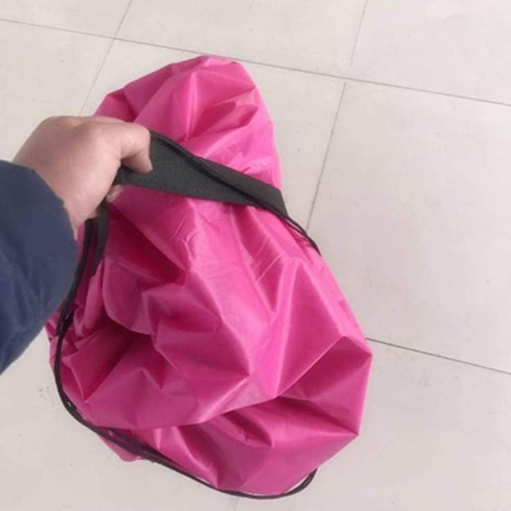 Samcos Toy Storage Bag, Children's Play Mat, Large Capacity, 59.1 inches (150 cm), Diameter 59.1 inches (150 cm), Foldable Toy Storage Bag, Easy Cleanup, Storage Supplies (Hot Pink)