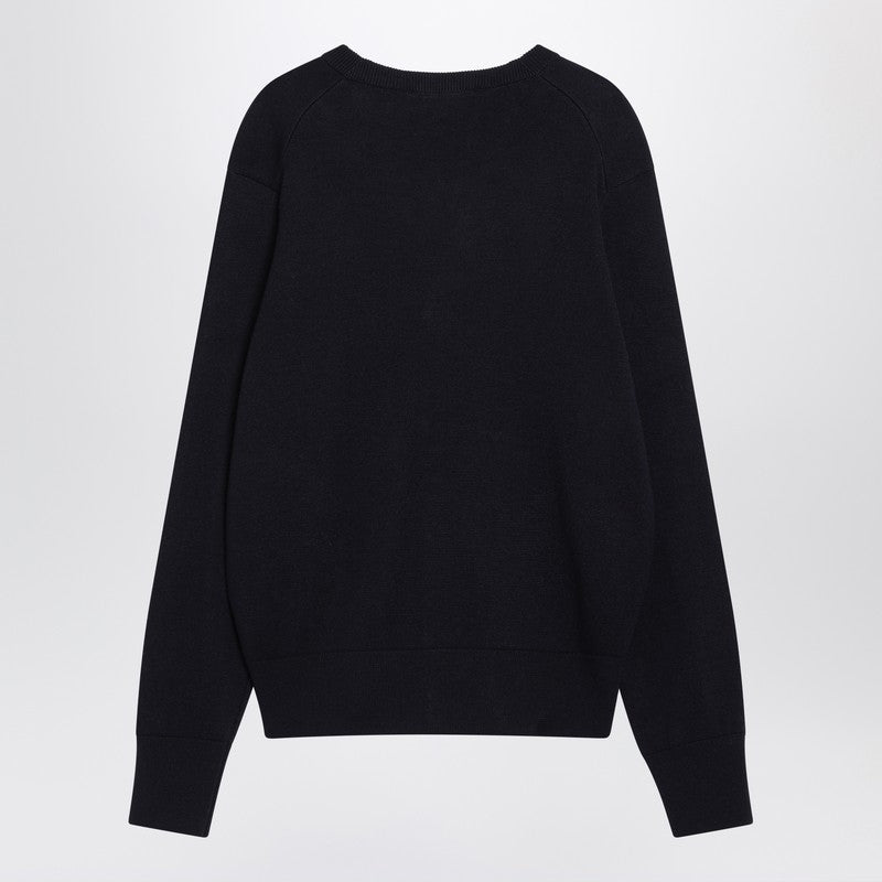 Ami Ami Paris Navy Blue Ami De Coeur Cardigan - Image 3