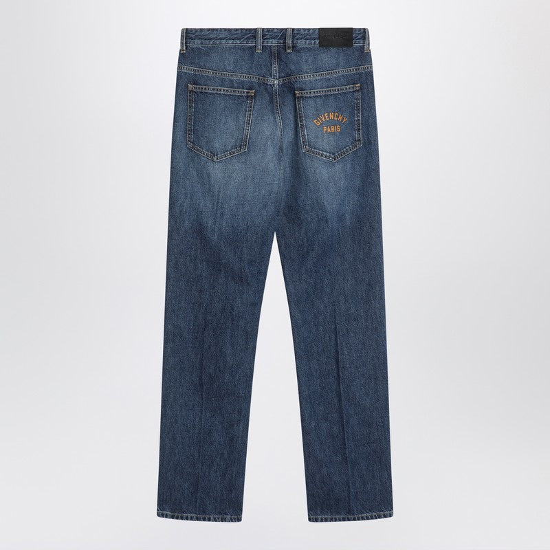 Givenchy Givenchy Straight Jeans Dark Blue Washed Effect - Image 3
