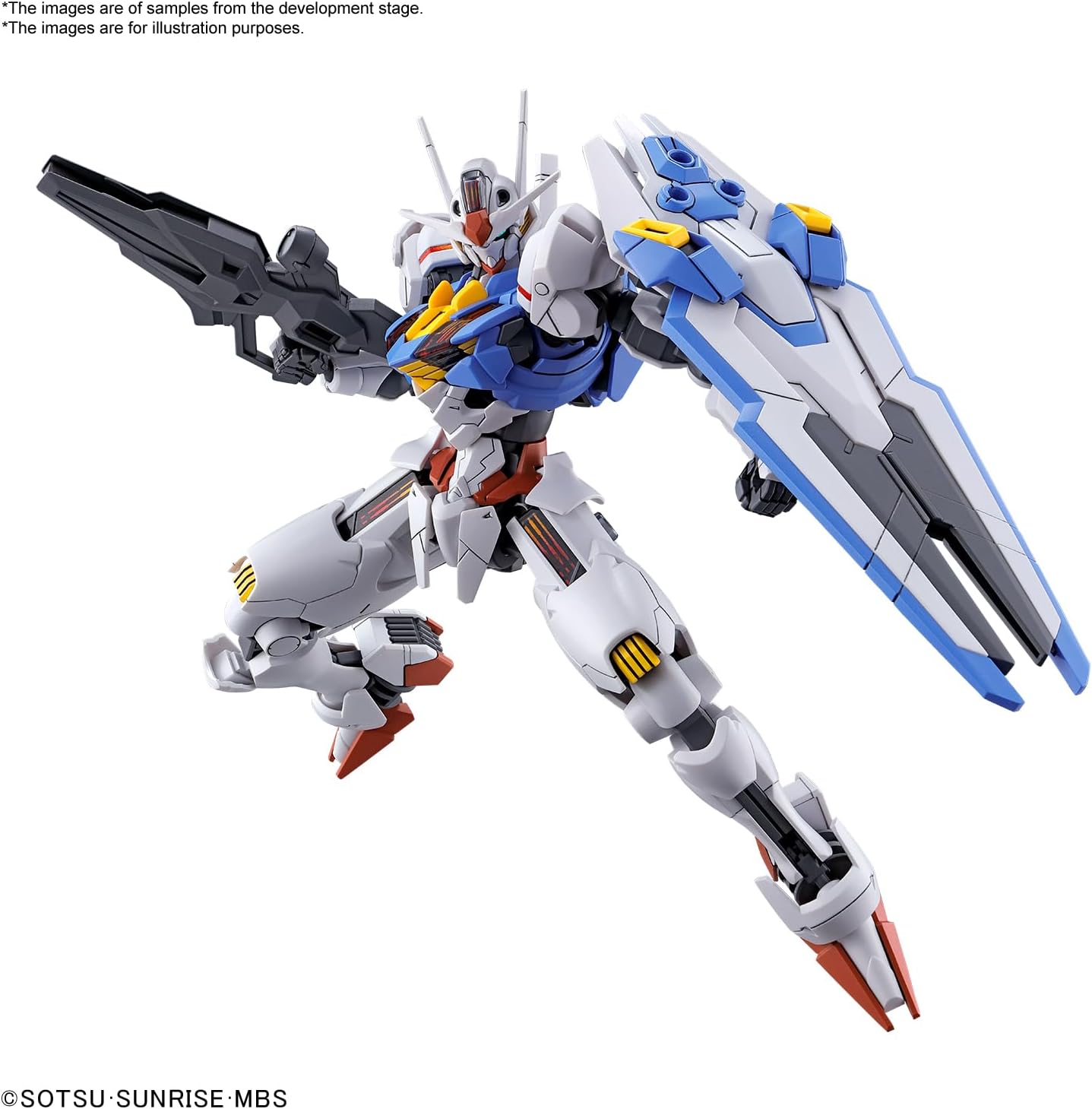 Bandai Spirits HG Mobile Suit Gundam: The Witch from Mercury, Gundam Aerial, 1/144 Scale, Color-coded Plastic Model