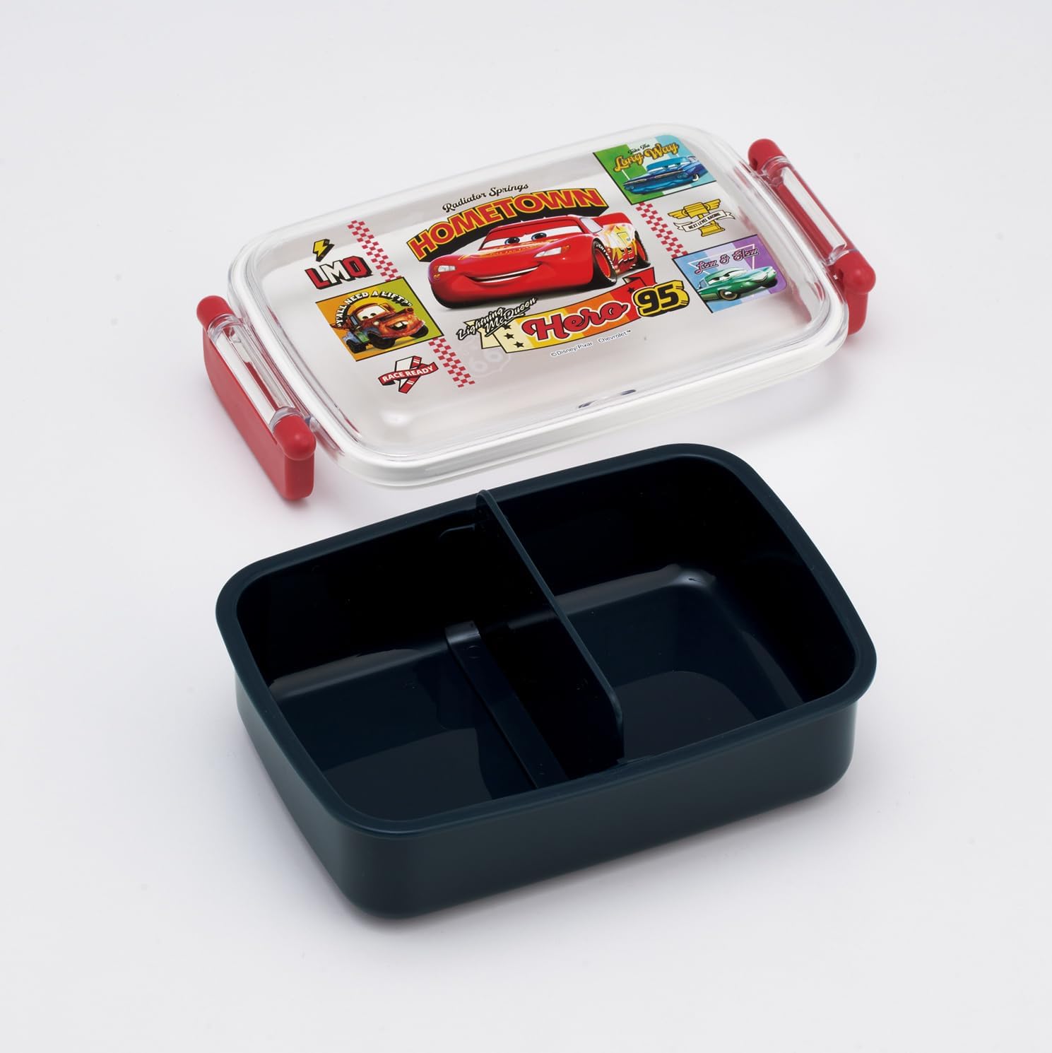 Skater RBF3AN-A Children's Bento Box, 15.2 fl oz (450 ml), Fluffy Dome-Shaped Lid, 1 Tier, Made in Japan, Disney Cars 26