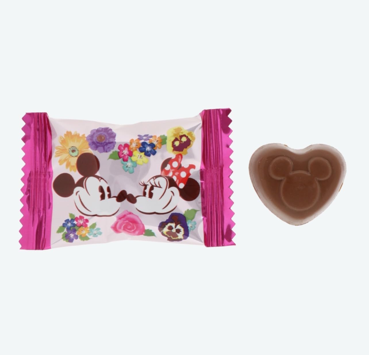 Mickey Mouse Minnie Mouse Chocolate with Heart Canned Disney Popular Candy Souvenir Present Disney Goods (1 Piece)