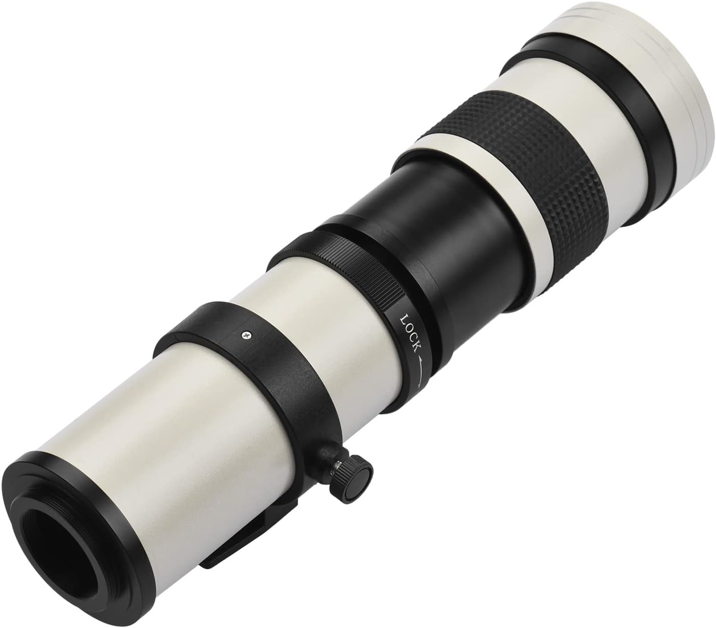 LOUJIN Camera MF Super Telephoto Zoom Lens F/8.3-16 420-800mm T2 Mount RF Mount Adapter with Ring 1/4 Thread Replacement for Canon EOS R/ R3/ R5/ R5/ R5C / R6/ RP RF Mount Camera