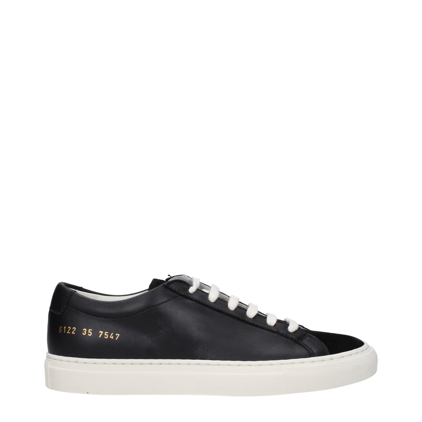 Common Projects 一般的なプロジェクトスニーカーレザーブラック - Image 3