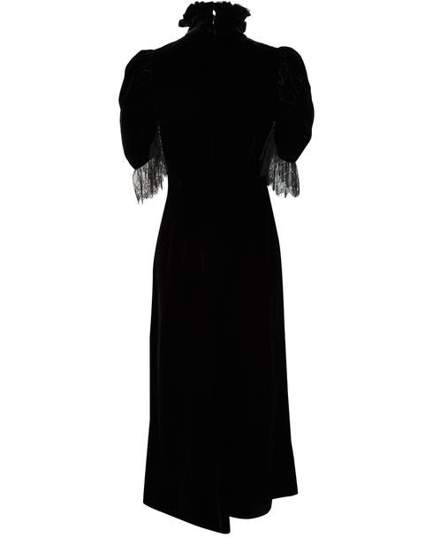 MCQUEEN Flowing velvet midi dress - Image 3