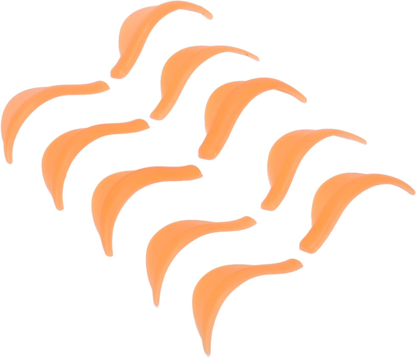 Eyelash Perm Rod, Silicone 5 Pairs Eyealsh Permalod Orange Soft