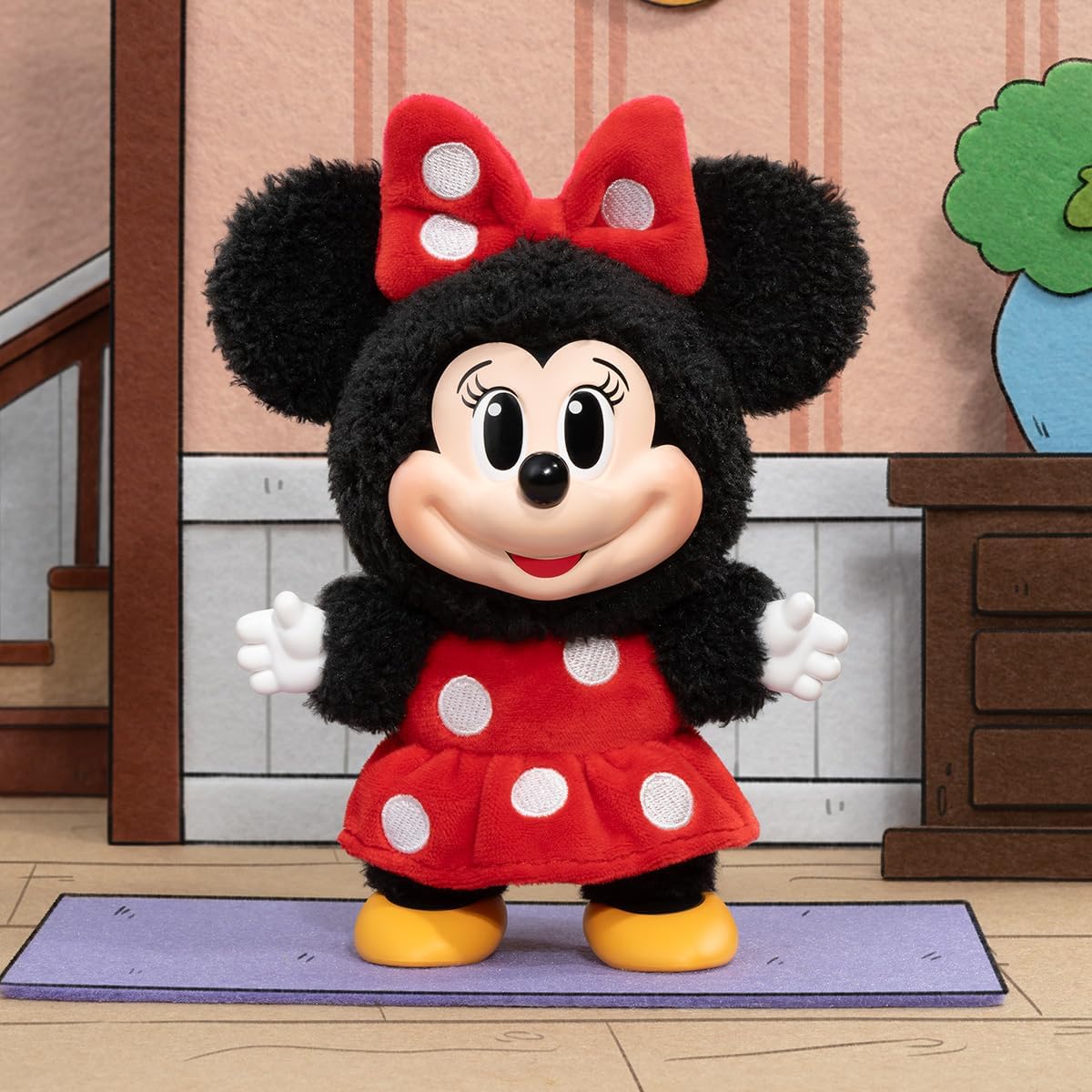 POP MART DISNEY Mickey Family Cute Together Plush Key Chain Series [1 Piece] Popmart Plush Toy Blind Box Figurine Plastic Model Premium Toy PVC Soft Vinyl Original Character Birthday Gift