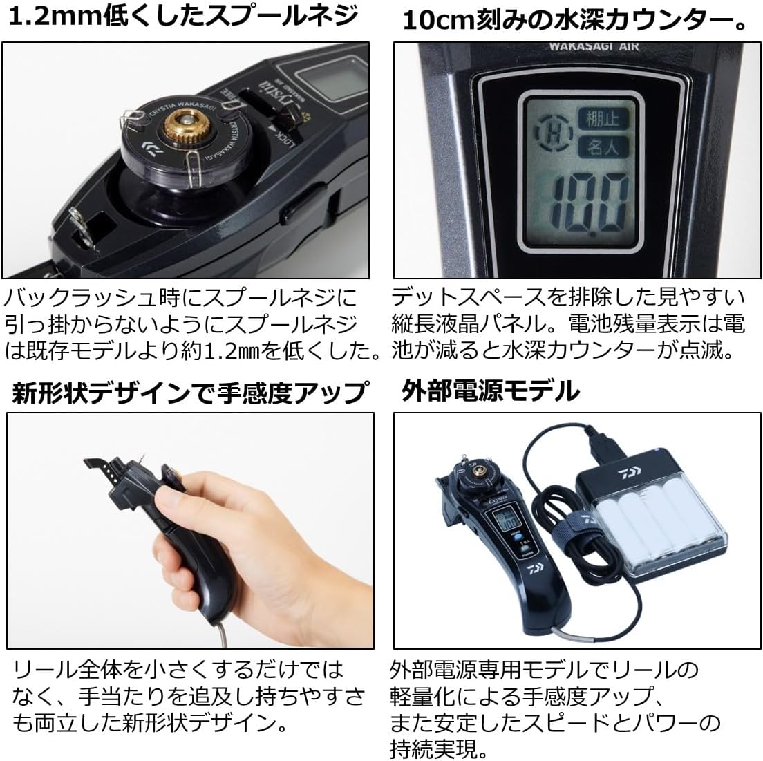 Daiwa Cristia Wakasagi Air Electric Reel Various