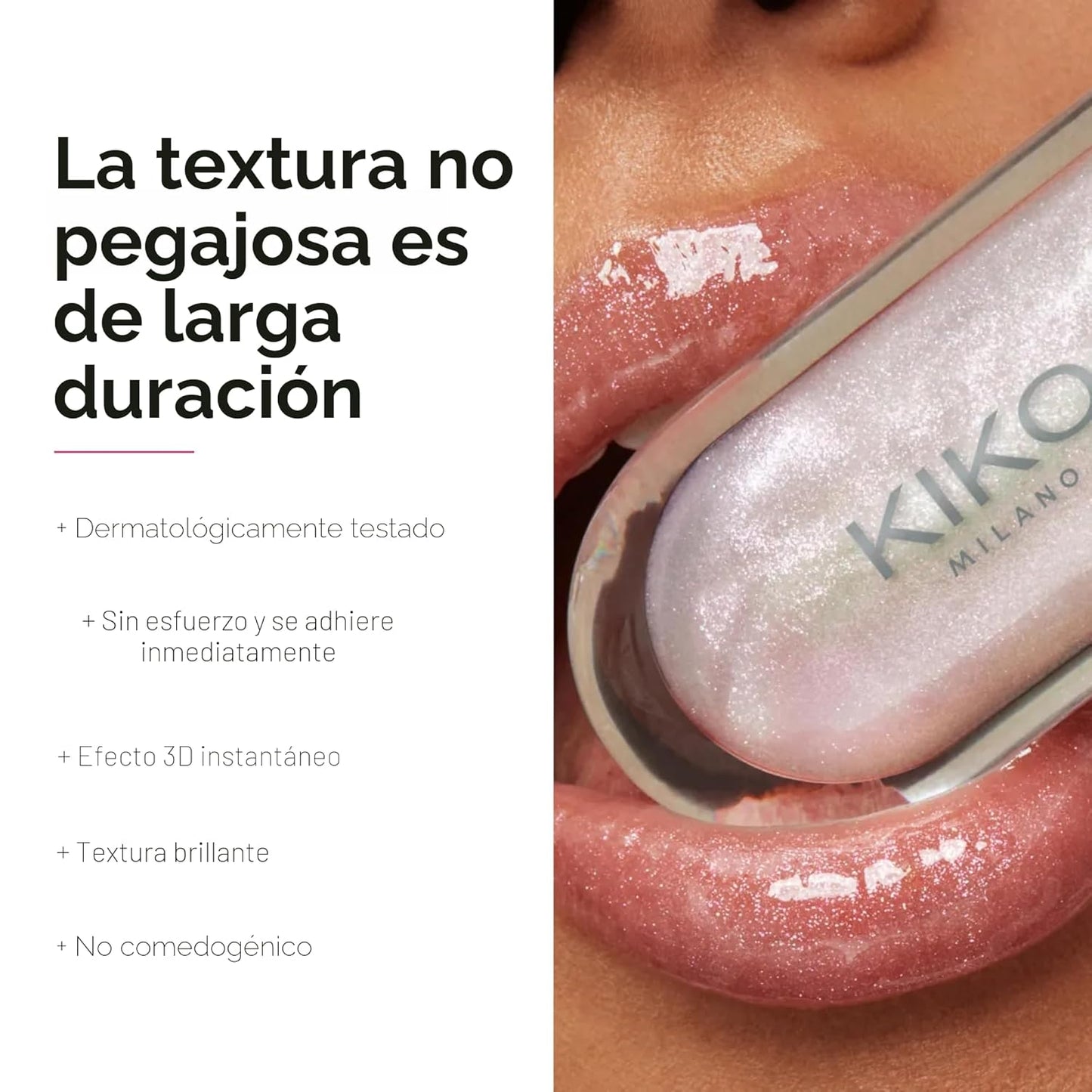 KIKO Milano 3D Hydra Lip Gloss – High Shine, Hydrating, Plumping, Non-Sticky, Moisturizing Lip Makeup