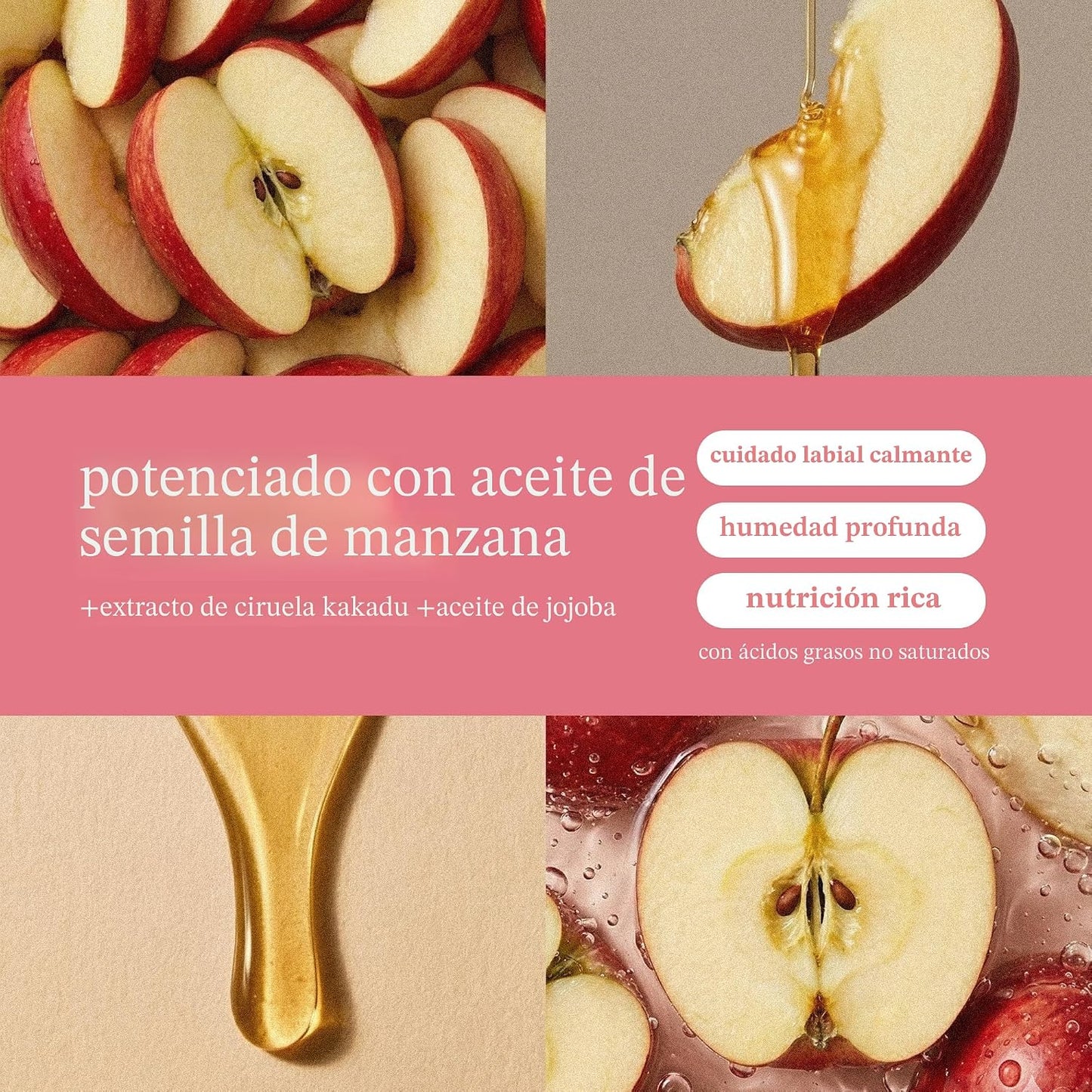 NOONI - Aceite coreano para labios, de larga duración, hidratante, revitalizante para labios secos, impermeable, relleno de calcetines para niñas adolescentes, 0.12 fl.oz, Appleplum