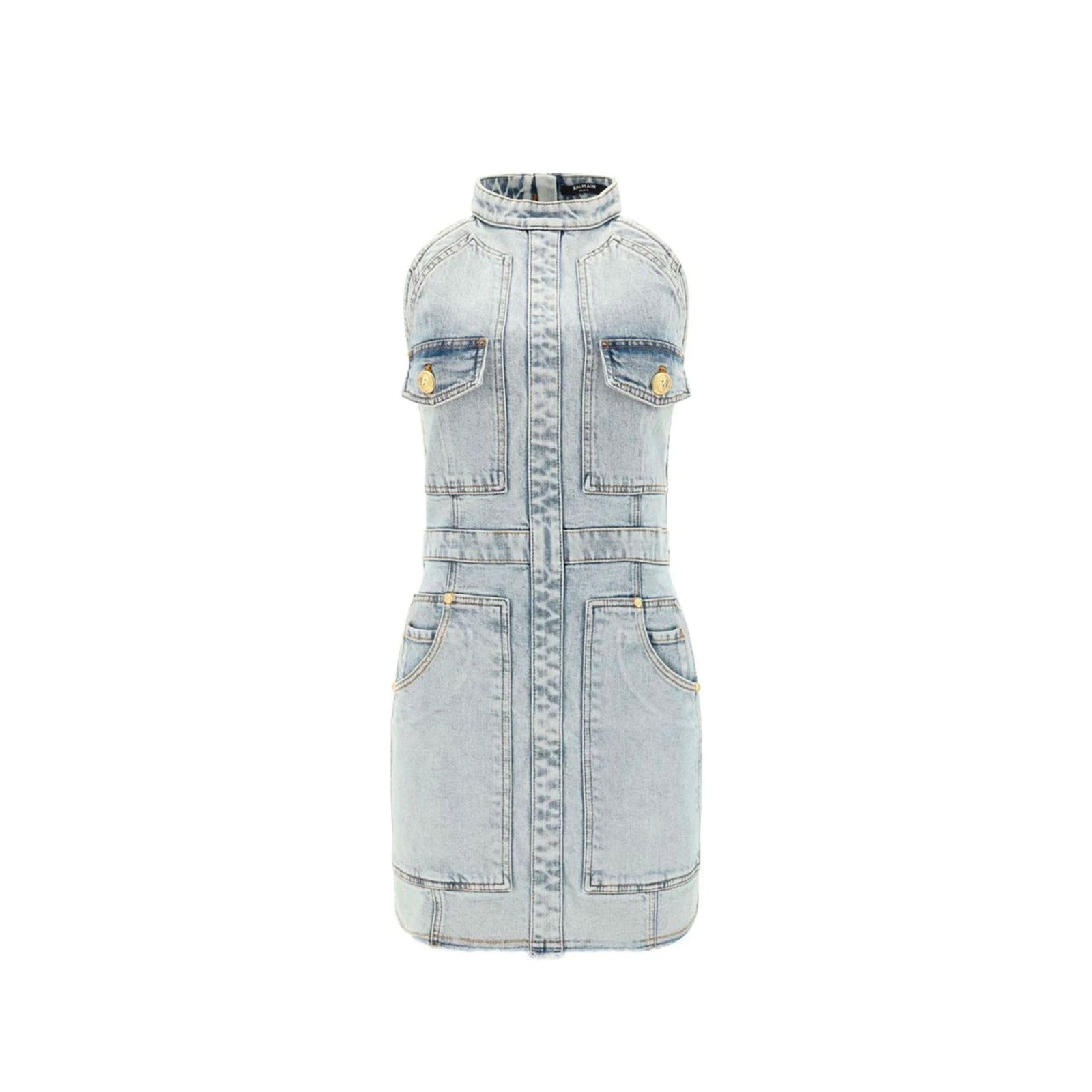 Balmain デニム ミニドレス - Image 3