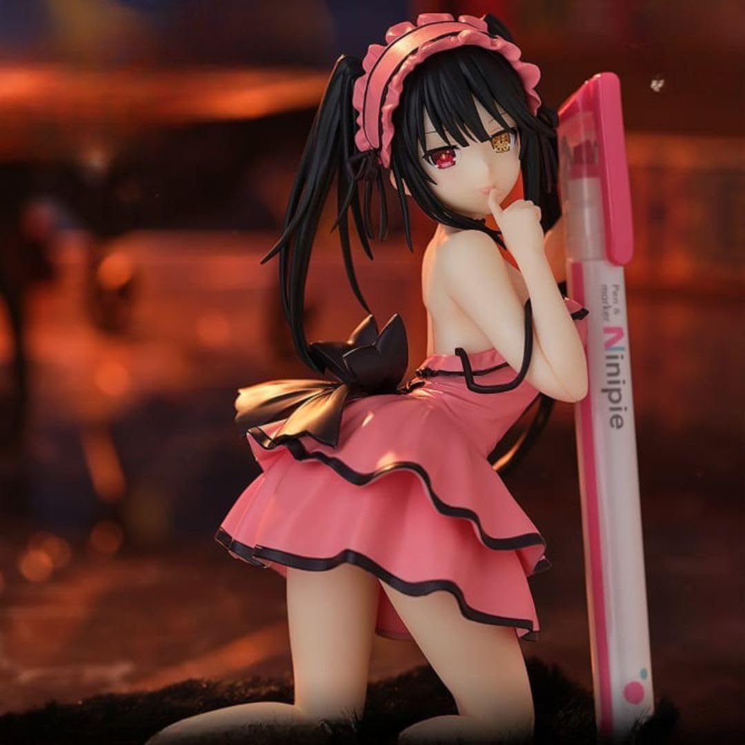 (Official) Date a Live Penfrey! Kurumo Tokizaki Sweet Silk Wear Ver. Figurine Collectible, Interior Decoration, Approx. 5.1 inches (13 cm)