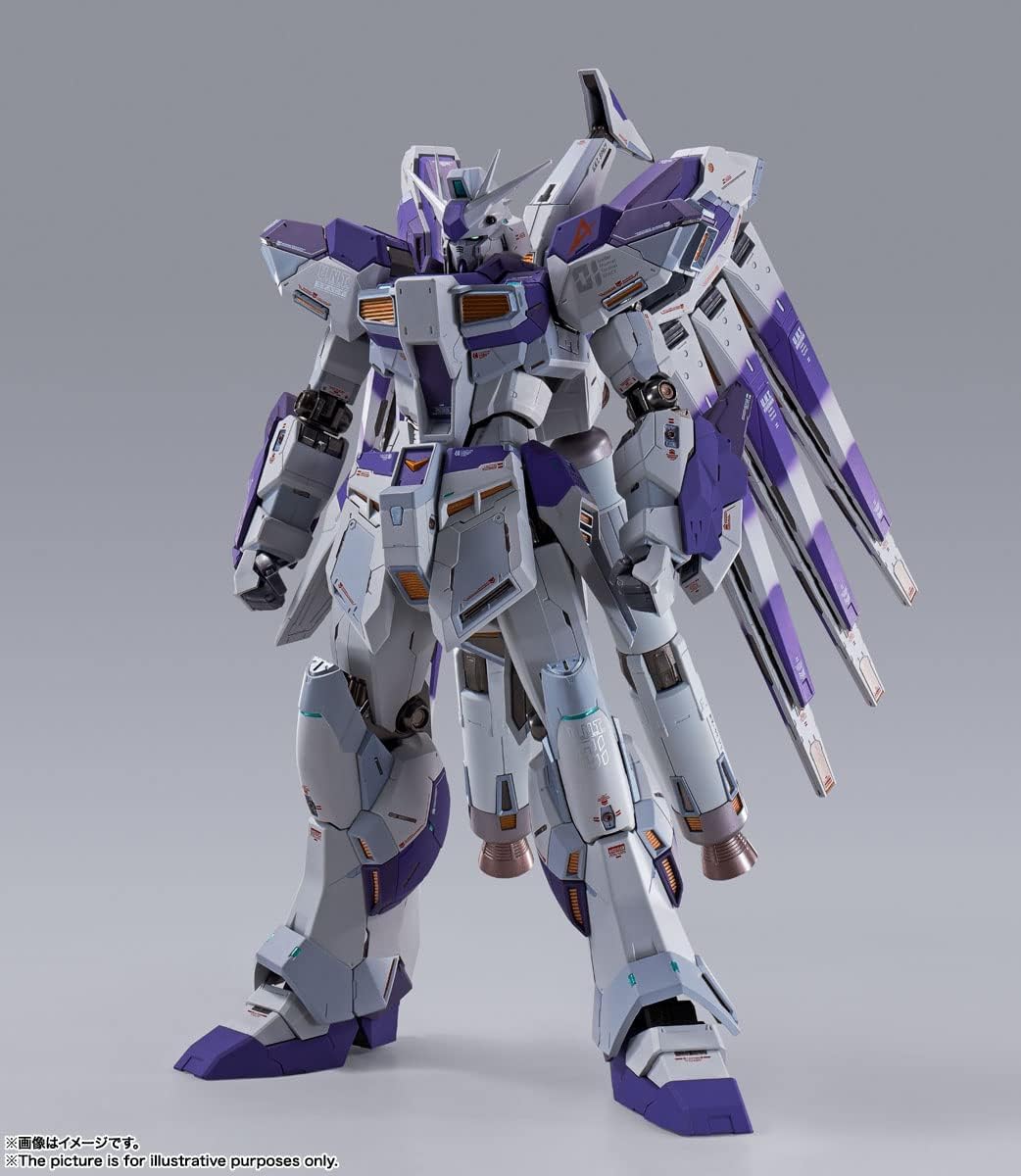 TAMASHII NATIONS METAL BUILD Mobile Suit Gundam: Char's Counterattack Beltorchika Children Hi-ν Gundam, Approx. 8.1 inches (205 mm), ABS & PVC & Die-cast, Pre-Painted Action Figure BAS62996'
