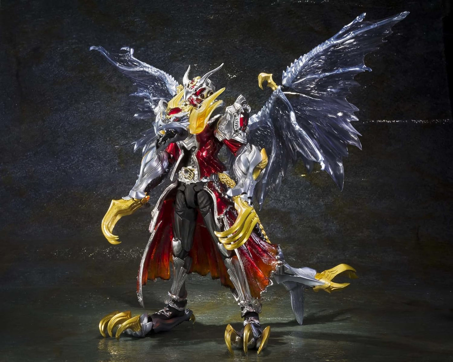 Bandai Tamashii Nations S.I.C. Kamen Rider Wizard Flame Doragon and All Doragon Set "Kamen Rider Wizard" Figure