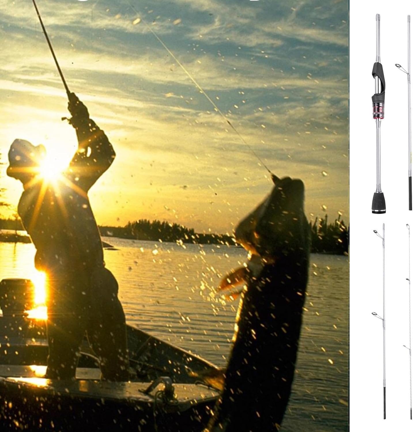 Telescopic Fishing Rod,Telescopic Fishing Rod,Carbon Fiber Saltwater Surf Fishing Rod - Lightweight Short Section Travel Fish Rod Bass Salmon Trout Fishing Equipment