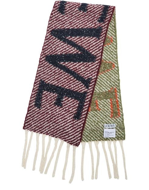 Loewe scarf in alpaca and wool - Image 3