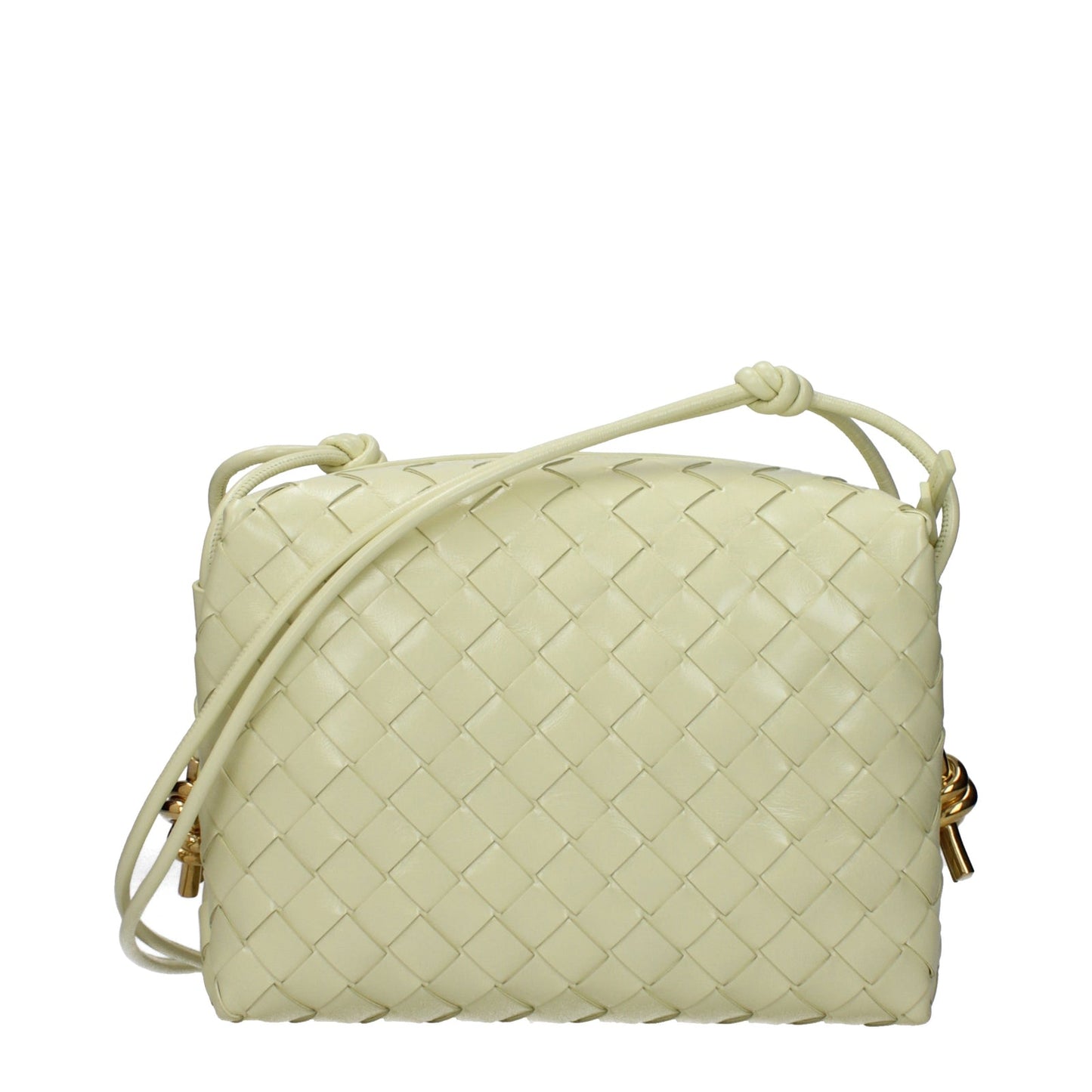 Bottega Venetaショルダーバッグ女性レザーイエロー/アイスクリーム - Image 3