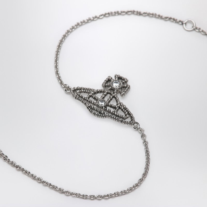 Vivienne Vivienne Westwood Platinum Orb Logo Bracelet - Image 3