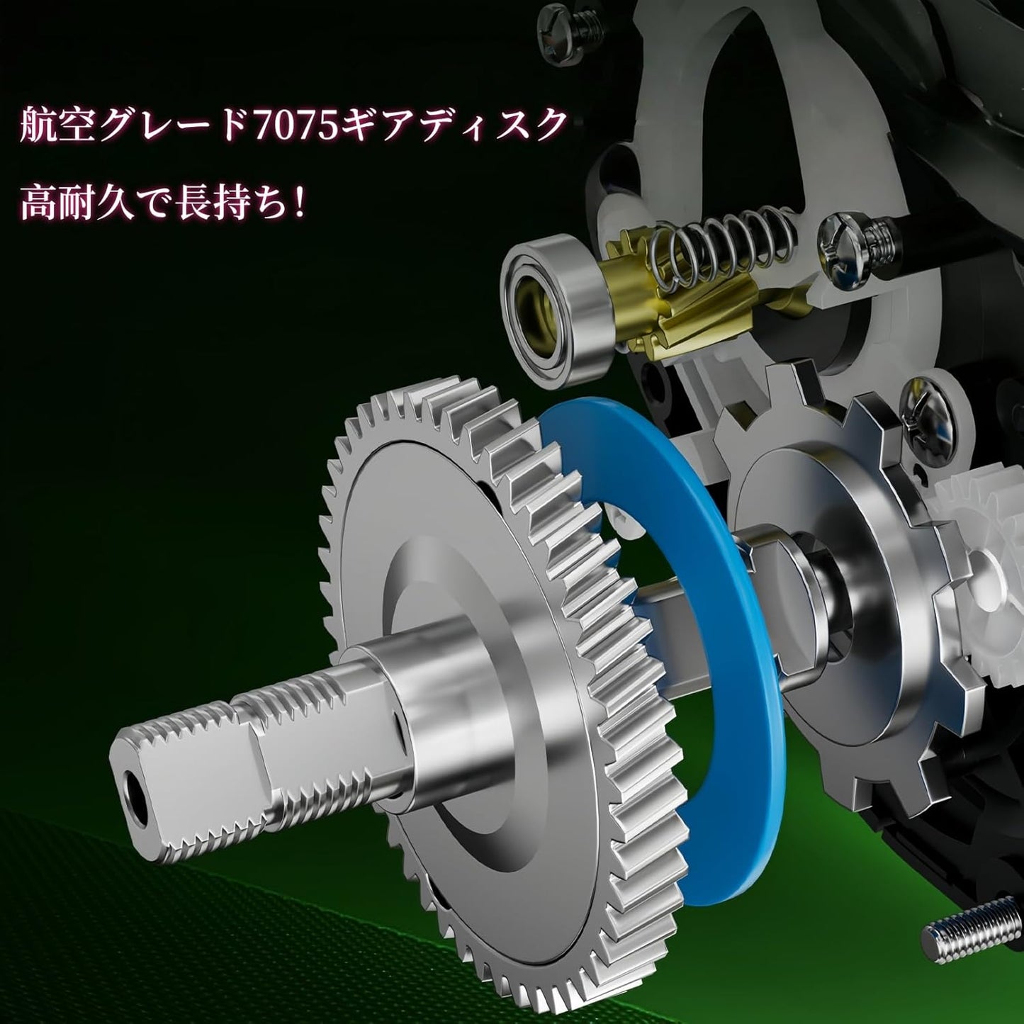 Bait Reel (Equipped with DC Electronic Brake) for Backlash/Long Throw Lures, Casting Noise Production, Electromagnetic Brake, For Both Freshwater & Saltwater, 7.2:1, Drag Power 13.2 lbs (6 kg)