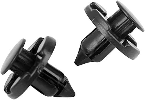 20pcs 8mm Hole Diameter Clip Auto Rivet Plastic Rivet Trim Clip Retaining Clip Fit Nissan Hole Rivet Fastener Mud Flaps Nylon Bumper Fender Clip Fender Clips for Toyota Nissan Mitsubishi Suzuki