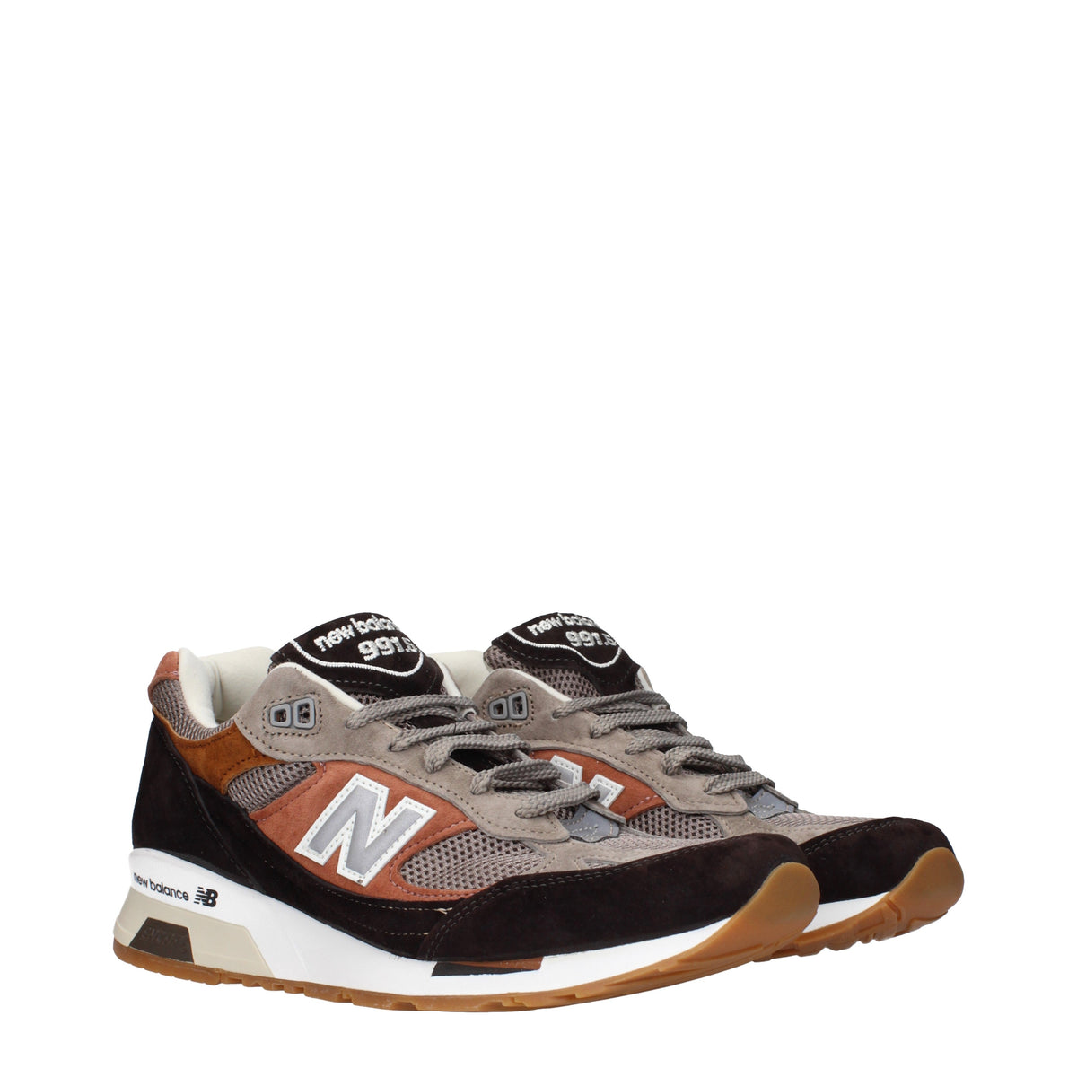 Designer Brand ニューバランス スニーカー 991.5 メンズs ファブリック ブラウン/マホガニー - Image 3